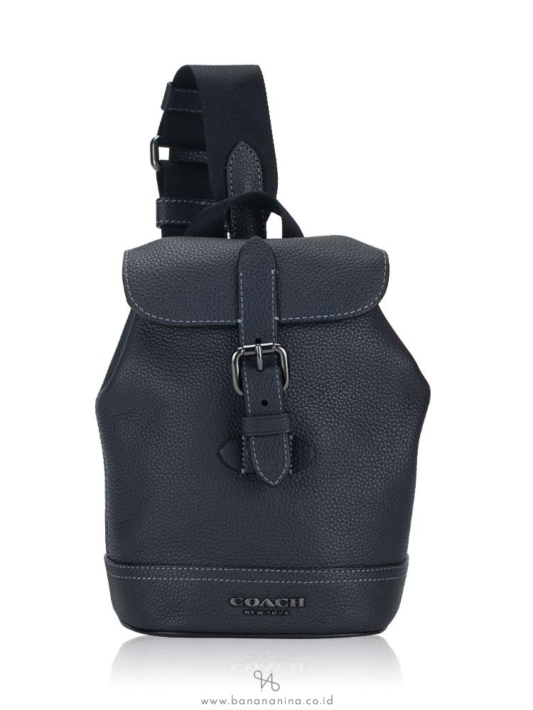 Coach Men CB929 Hudson Leather Small Pack Midnight Navy