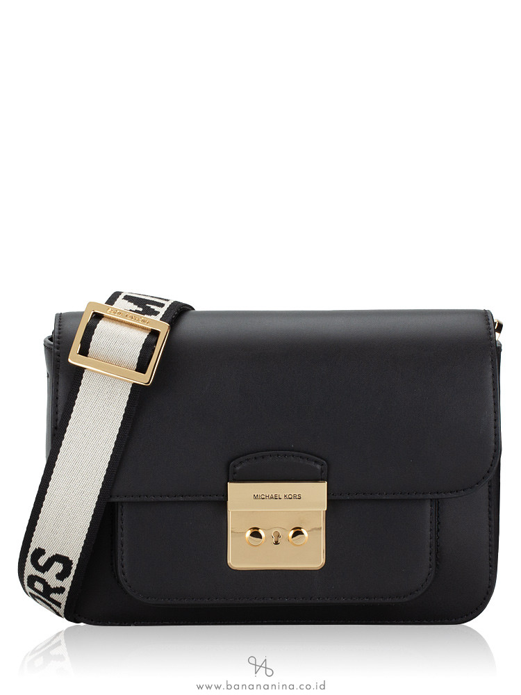 大人気＋完売品 MICHAEL KORS★SLOAN EDITOR MD FLAP MESSENGER Sloan Editor Medium Signature Logo Messenger Bag | Michael
