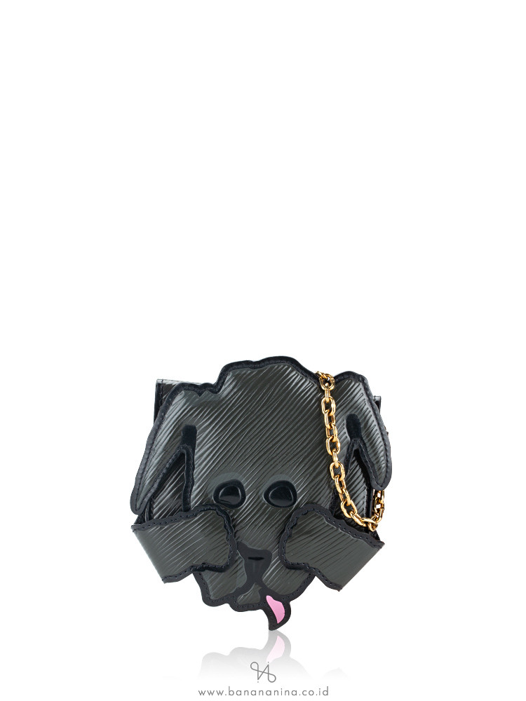 Louis Vuitton Shoulder Bag Dog Face Black in Epi Leather with Gold-tone - US