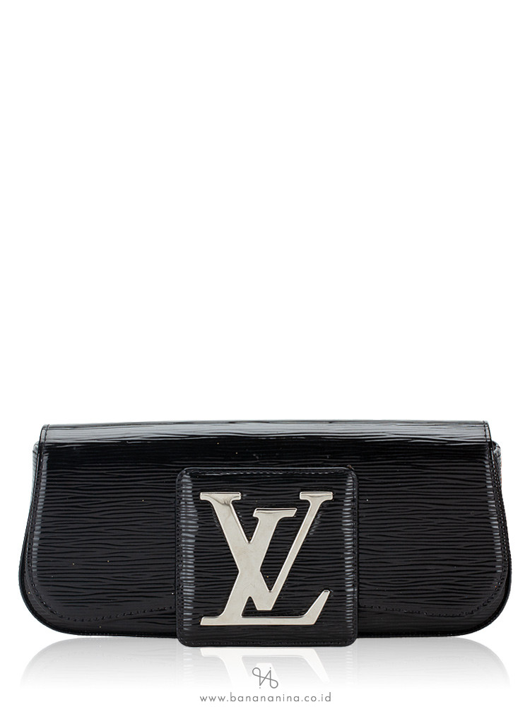 Louis Vuitton, Bags, Authentic Louis Vuitton Black Electric Epi Leather  Lena Clutch Bag