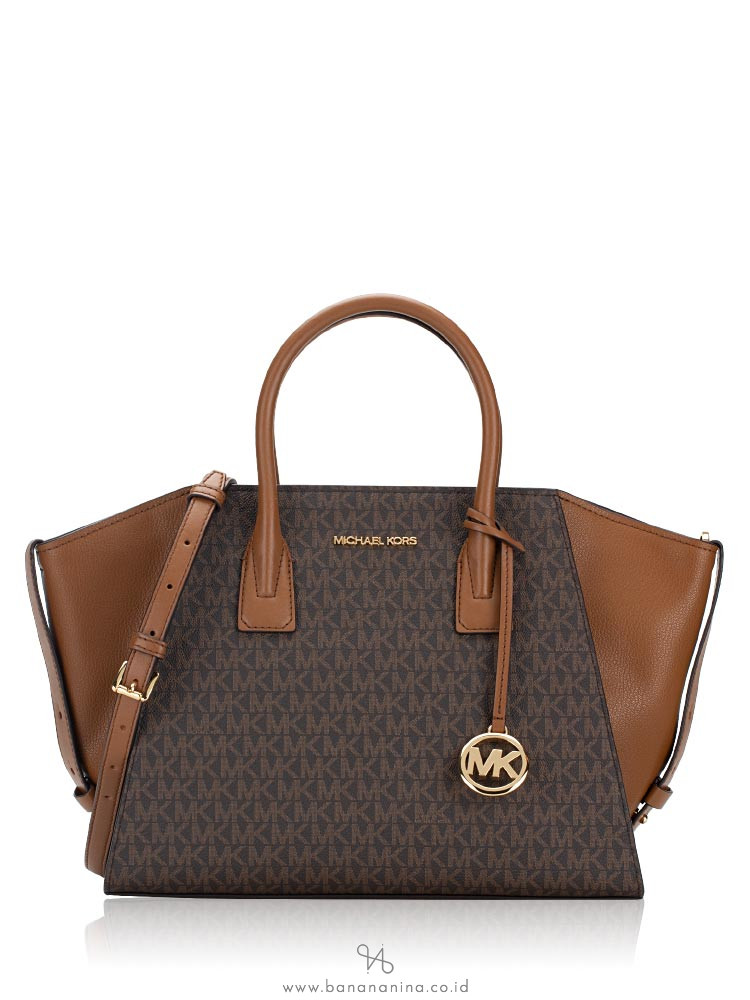 Michael kors brown satchel top