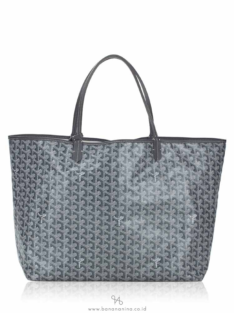 Saint Louis Goyard Saint-Louis PM shopping bag in gray Goyard