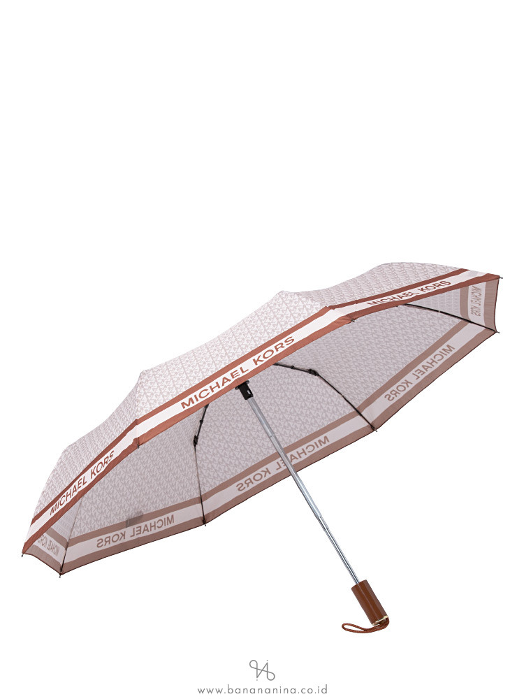 Michael Kors Signature Travel Umbrella Vanilla