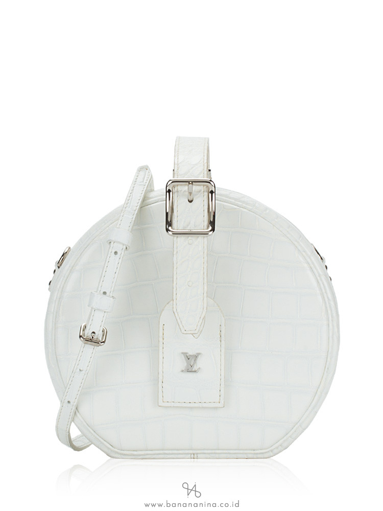 Louis Vuitton Petite Boite Chapeau, White, One Size