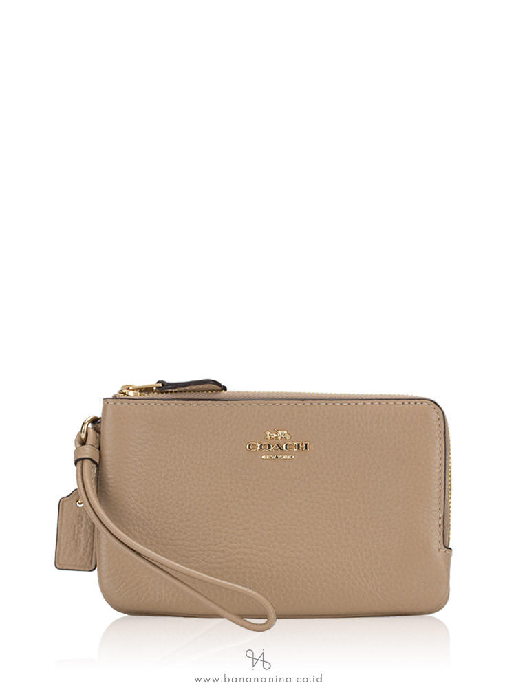 COACH®: Double Corner Zip Wristlet