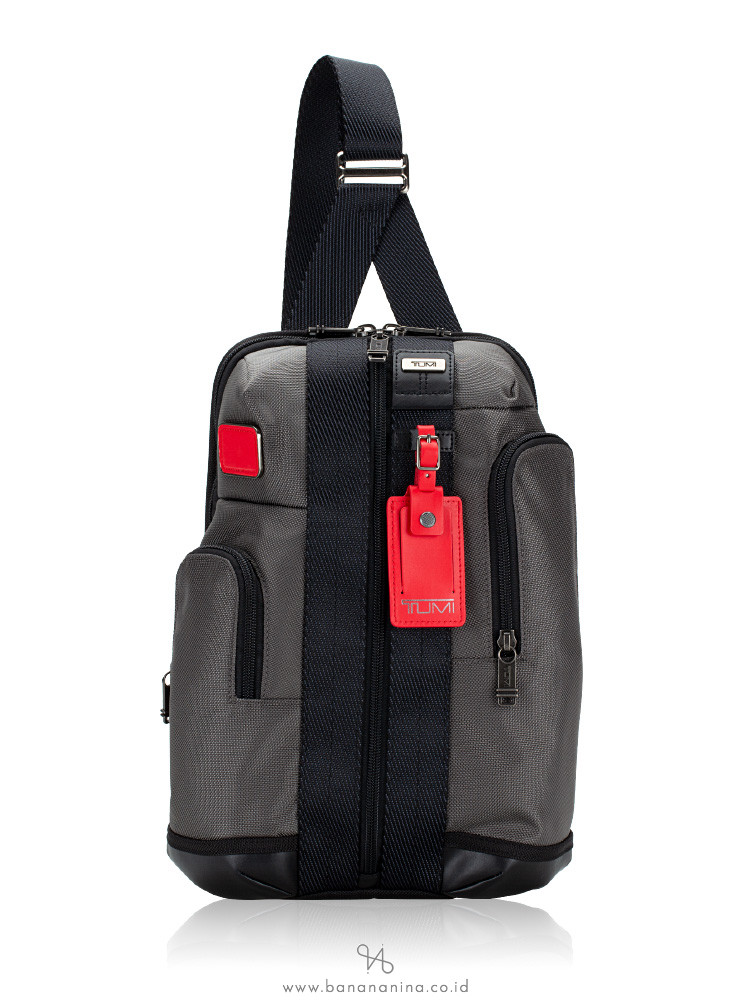 Tumi Men Higgins Sling Pack Grey Red