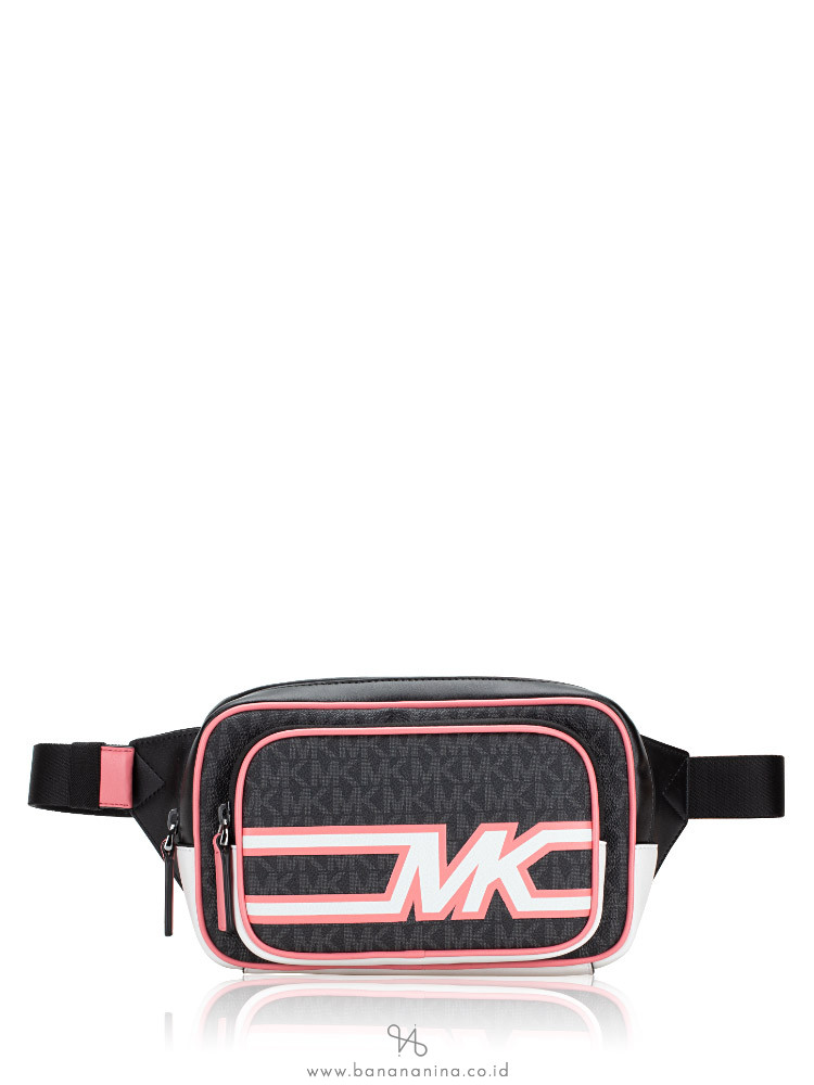 Michael kors double zipper sales signature belt bag