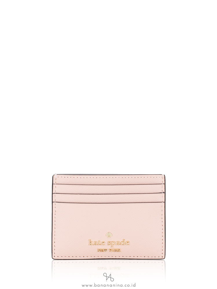 Kate Spade Madison Saffiano Small Slim Card Holder Conch Pink