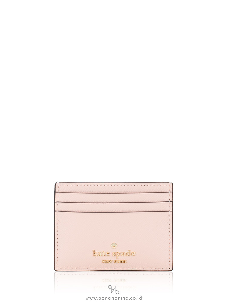 Pink kate spade card holder sales