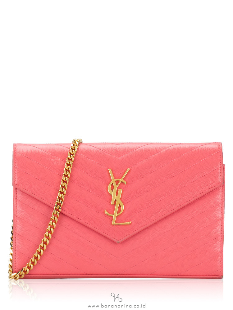 Neon ysl card holder deals