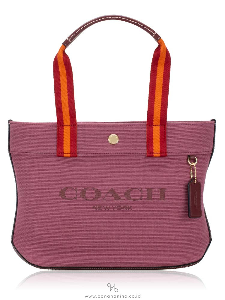 Curves Raspberry Tote Coach CK168 Canvas Small Tote Light Raspberry Multi