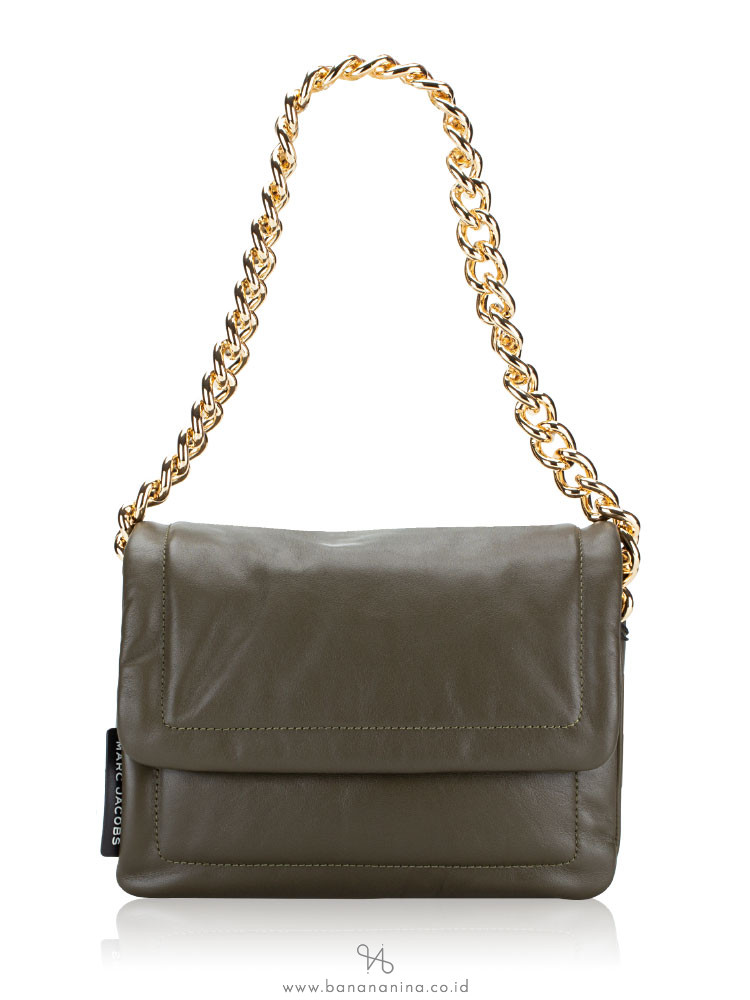 Marc Jacobs H905L01PF22 Leather Pillow Soft Shoulder Bag Beech