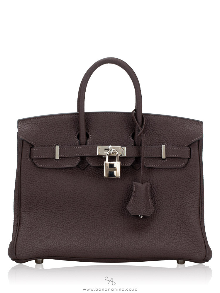 Hermes Togo Birkin 25 Chocolate