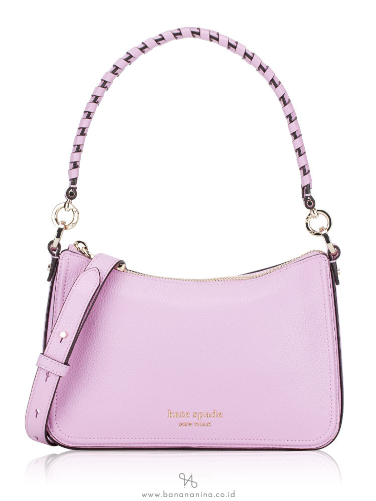 Kate Spade Hudson Whipstitched Medium Convertible Crossbody Lavender Frost