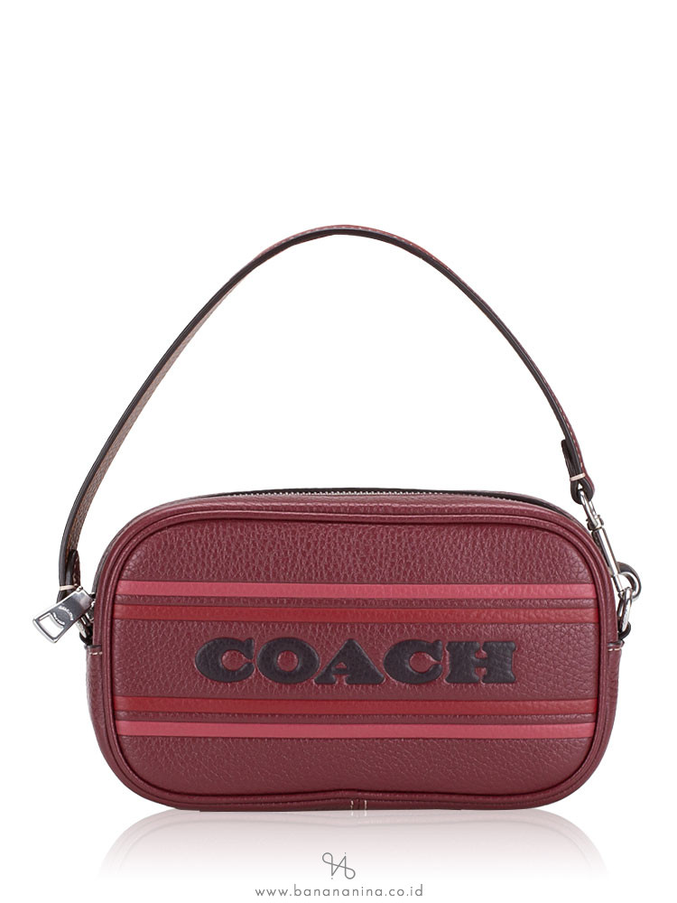 Coach stripe wristlet discount