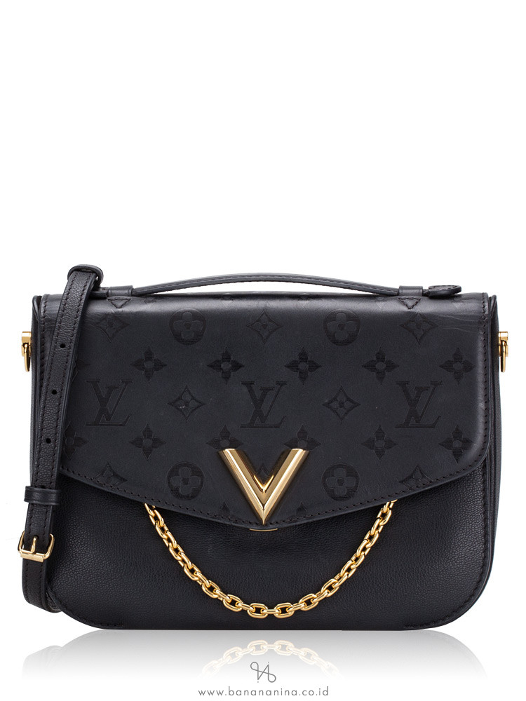 Louis Vuitton Calfskin Monogram Very Messenger Noir