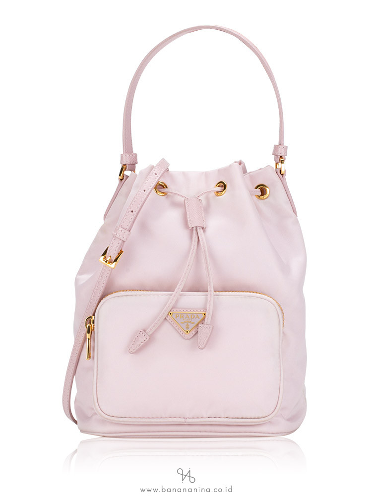 Prada vela nylon bucket bag sales