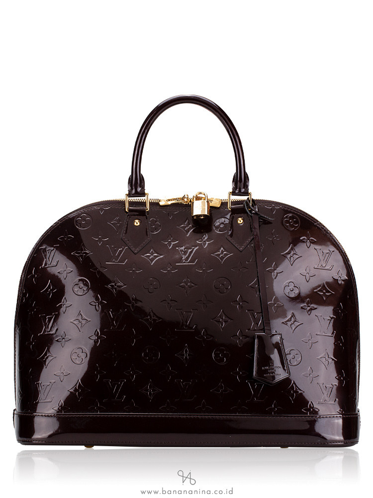 Louis Vuitton Monogram Vernis Alma MM Amarante