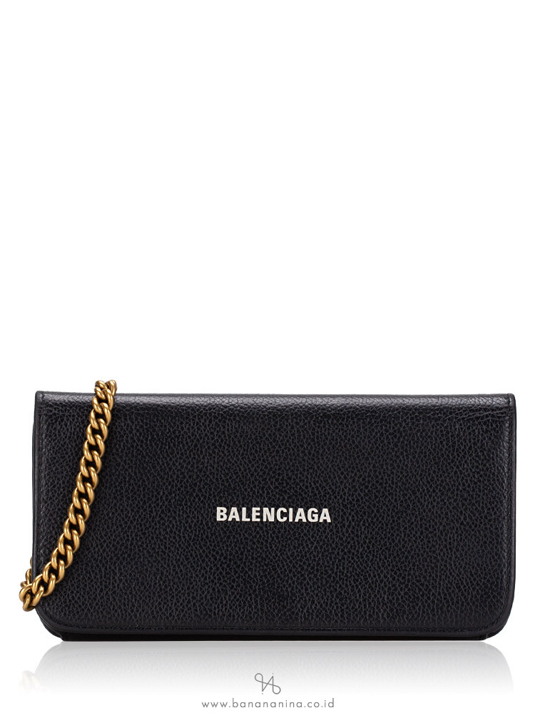 Balenciaga everyday hotsell large chain wallet