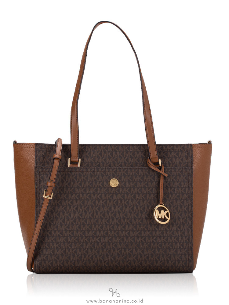 Brown mk tote cheap