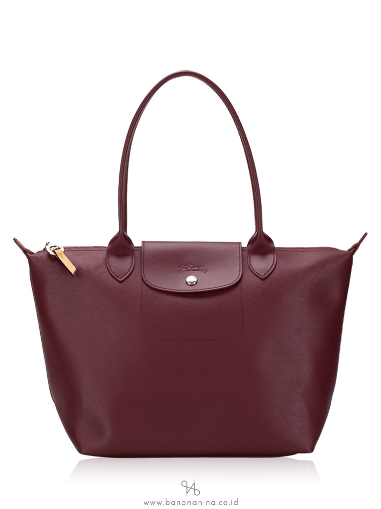 Longchamp Le Pliage City Medium LH Plum