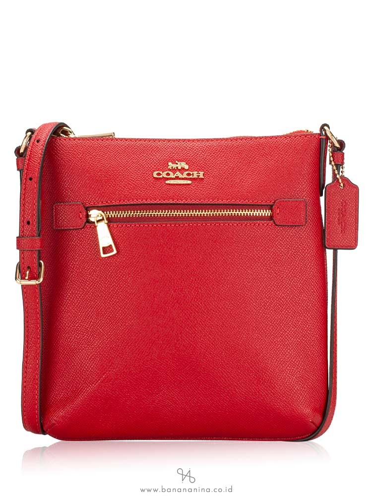 Coach CE871 Mini Rowan File Bag Electric Red