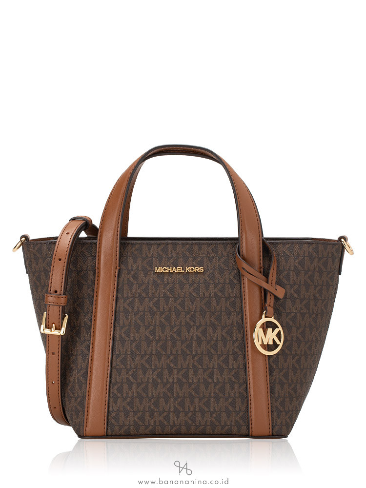 Michael Kors Signature Pratt Small Messenger Brown