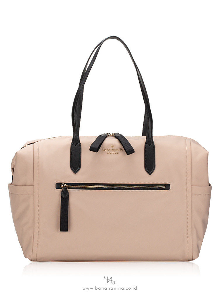 Kate Spade Chelsea Nylon Weekender Warm Beige