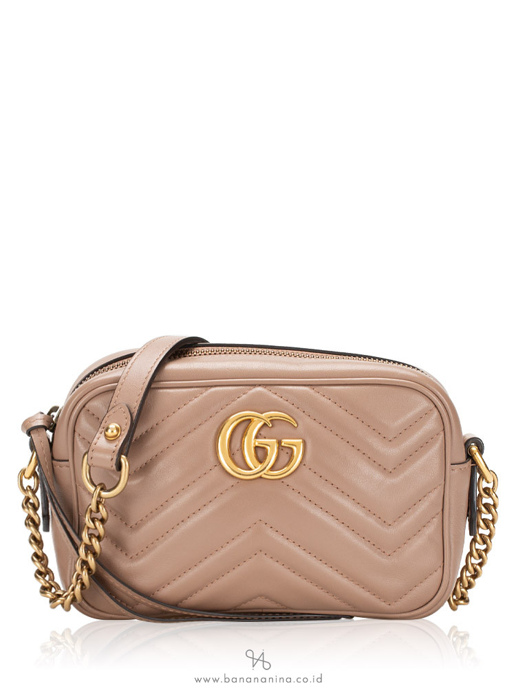 Gucci GG Marmont Matelasse Mini Camera Bag Porcelain Rose