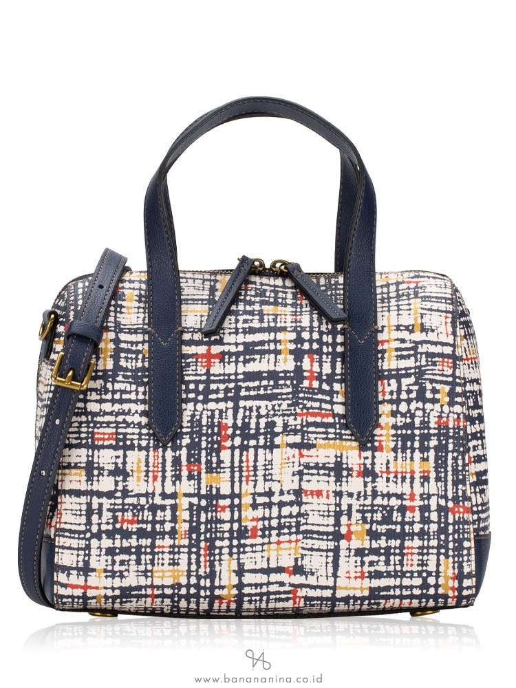 Fossil sydney satchel blue multi 2025