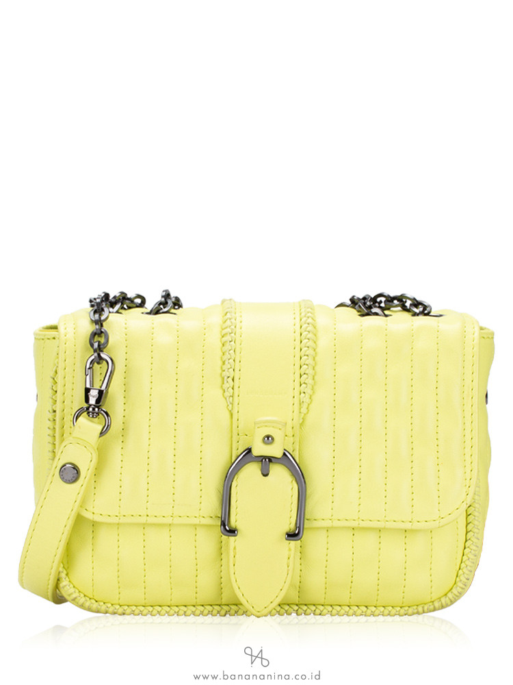 Longchamp Amazone Quilted Small Crossbody Yellow