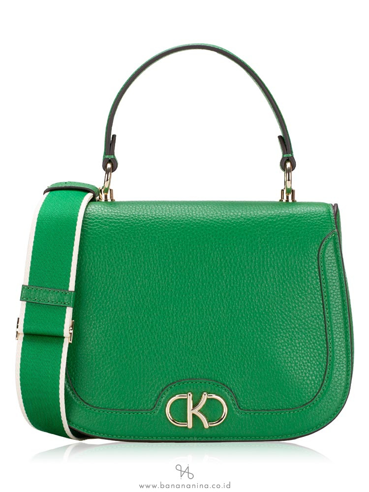 Kate Spade Kyla Top Handle Saddle Bag Green Bean