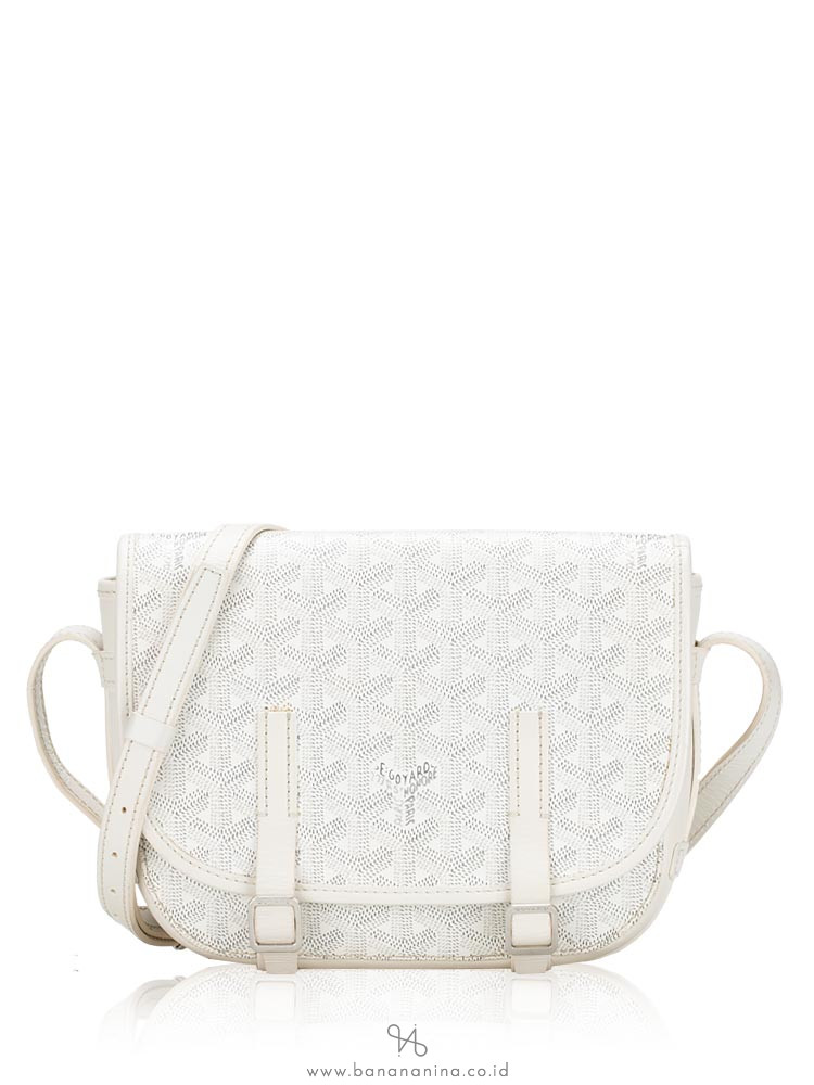 Goyard Goyardine Belvedere PM Messenger White