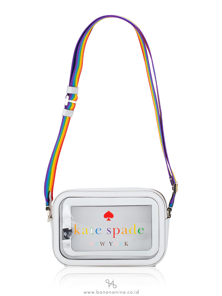 限定【kate spade】All Love Mini Camera Bag レインボー クリア Kate Spade New York Oh Snap Colorblock Mini Camera Bag