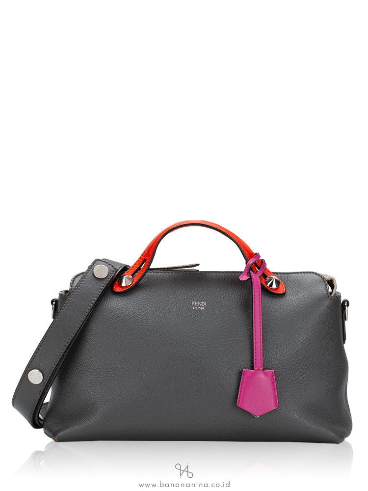 Fendi Vitello Dolce Small By The Way Carbone Magenta