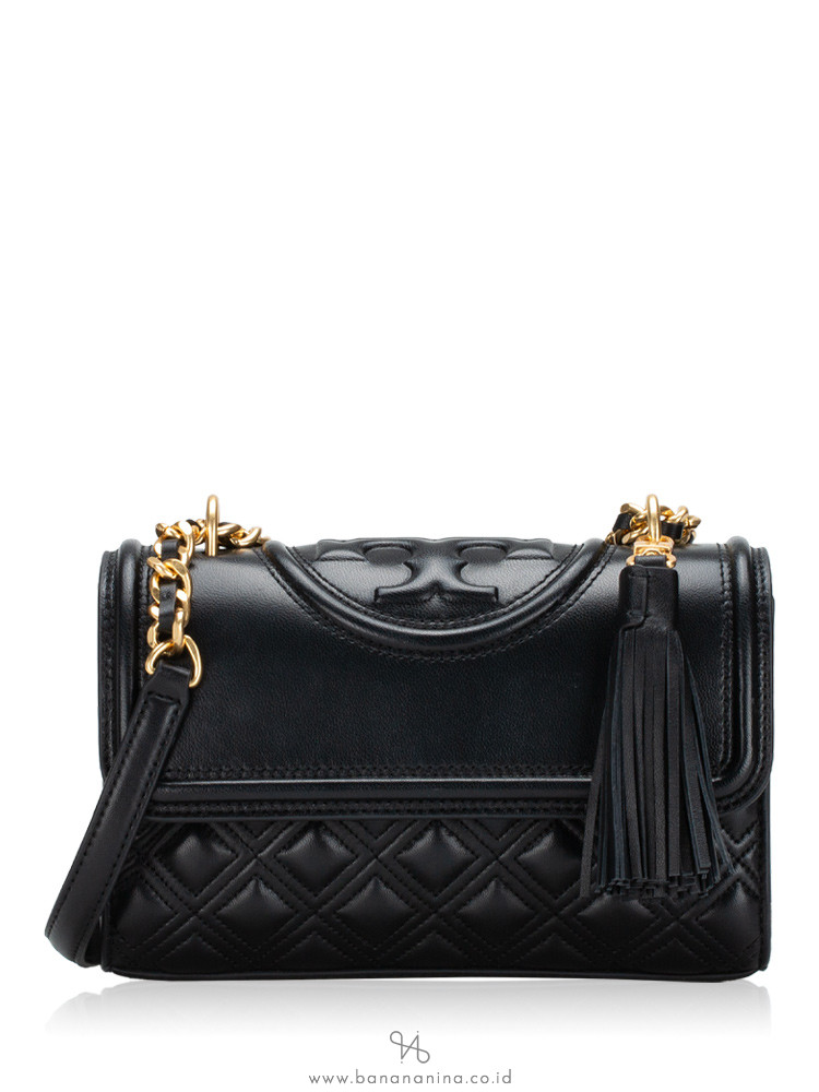 Tory Burch Fleming Small Convertible Shoulder Bag Black