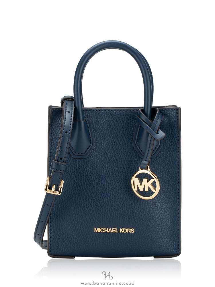 【国内即発】マイケルコース MERCER XS NS SHOPPER XBODY NAVY Michael Kors Mercer Leather XS NS Shopper Crossbody Navy