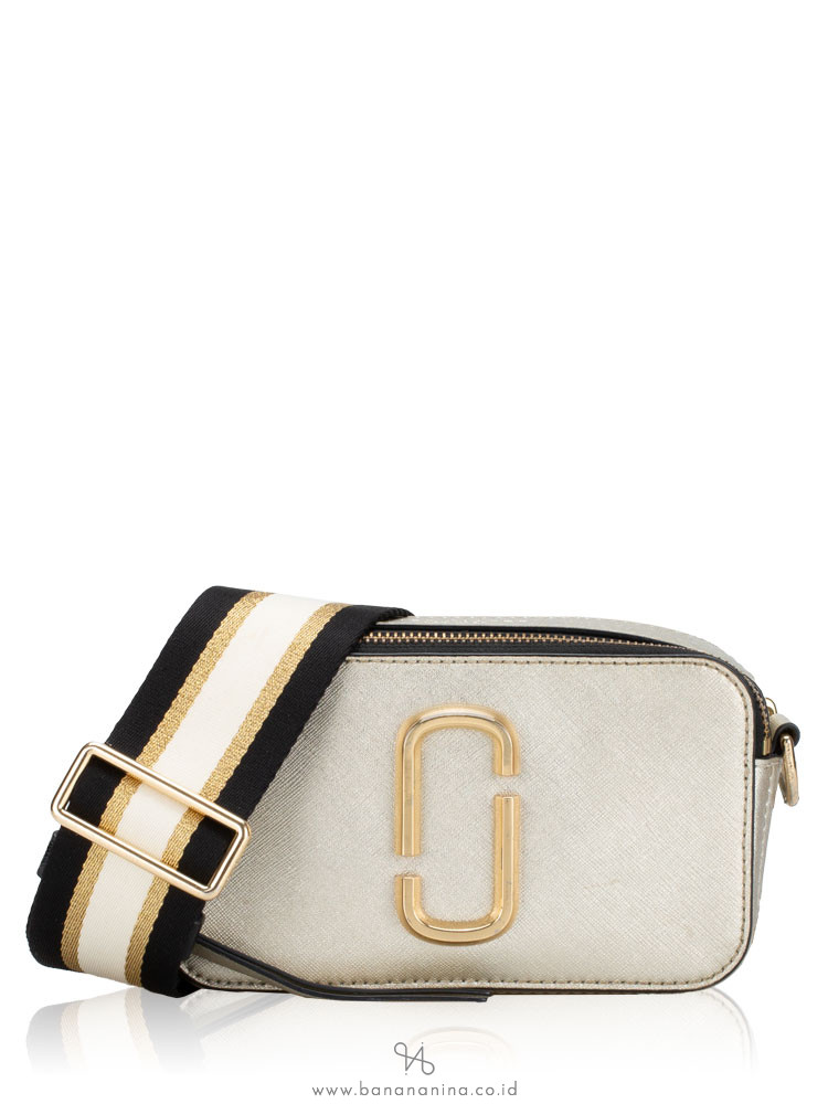 Marc Jacobs M0013548 The Snapshot Camera Bag Silver Gold