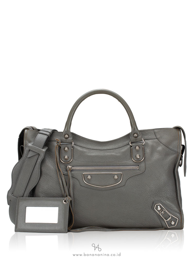 Balenciaga mini city gris acier discount