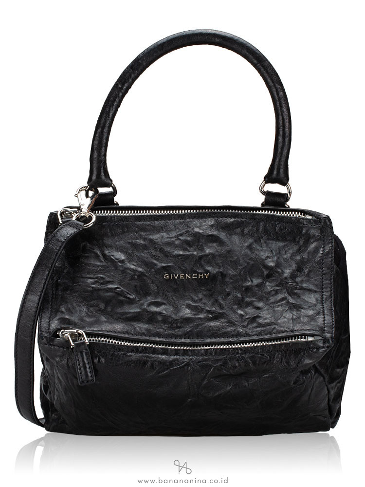 Givenchy Tumbled Sheepskin Small Pandora Bag Black 