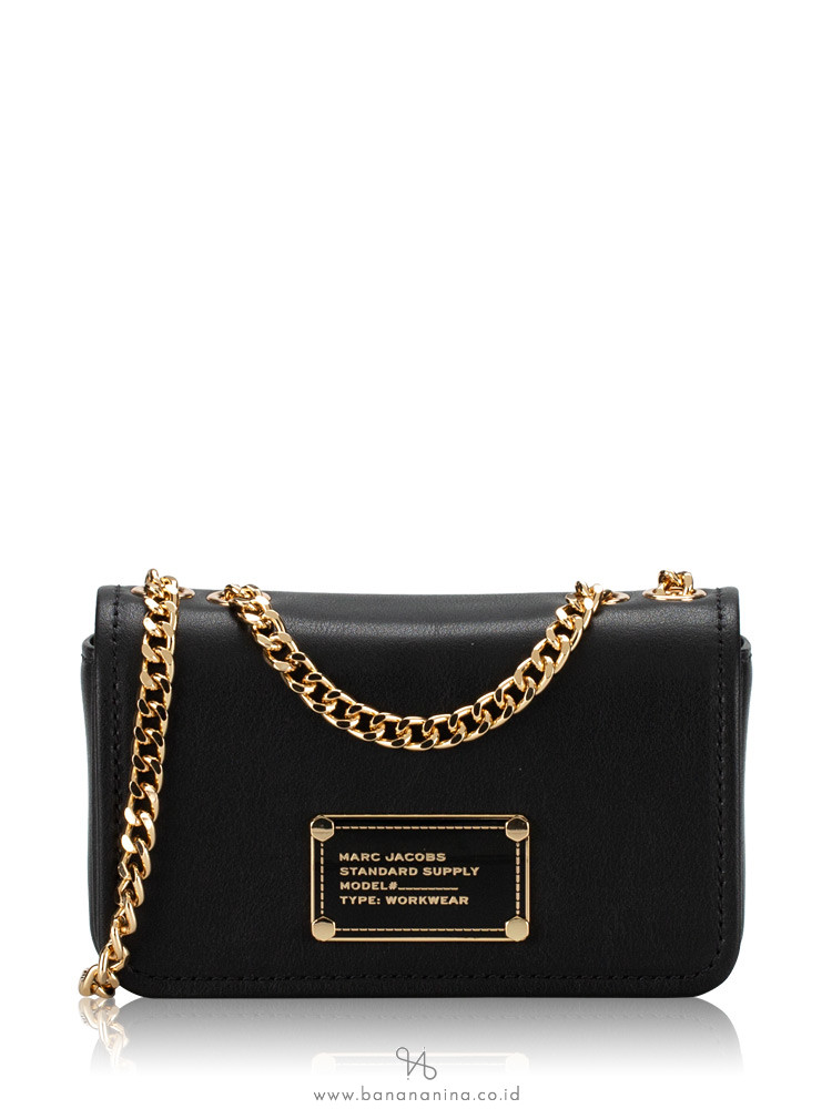 新色★Marc Jacobs Leather Shoulder Bag 4S5SMN003S01 Marc Jacobs 4S5SMN003S01 Mini Leather Crossbody Black