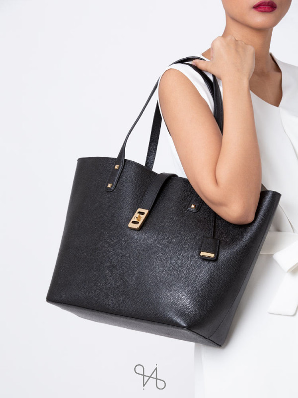 michael kors karson large carryall leather tote bag
