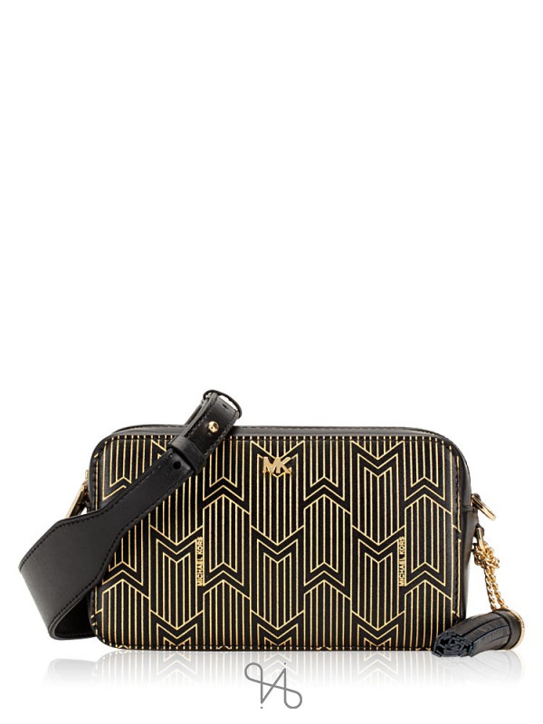 michael michael kors metallic deco small camera bag