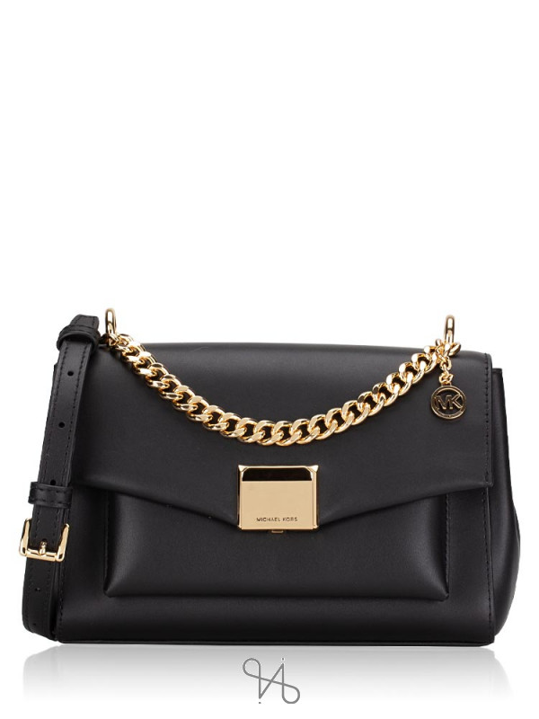 black shoulder bag