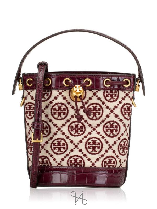 Tory Burch Virginia Red Retro Floral Block Print Nylon Leather Zip Tot –  Design Her Boutique
