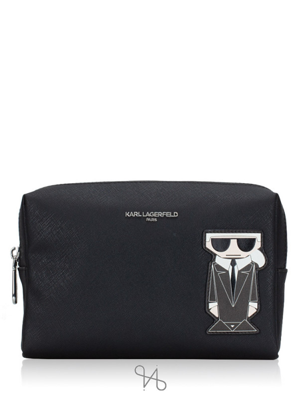 Karl Lagerfeld LH8EU9BJ Maybelle Camera Bag Black Red Multi