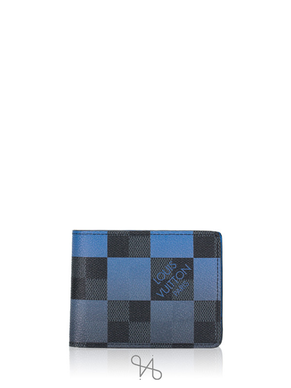 Louis Vuitton Multiple Wallet Damier Stripes Gradient Blue