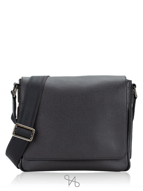 LOUIS VUITTON 'Roman' flap bag in Slate colore taiga leather