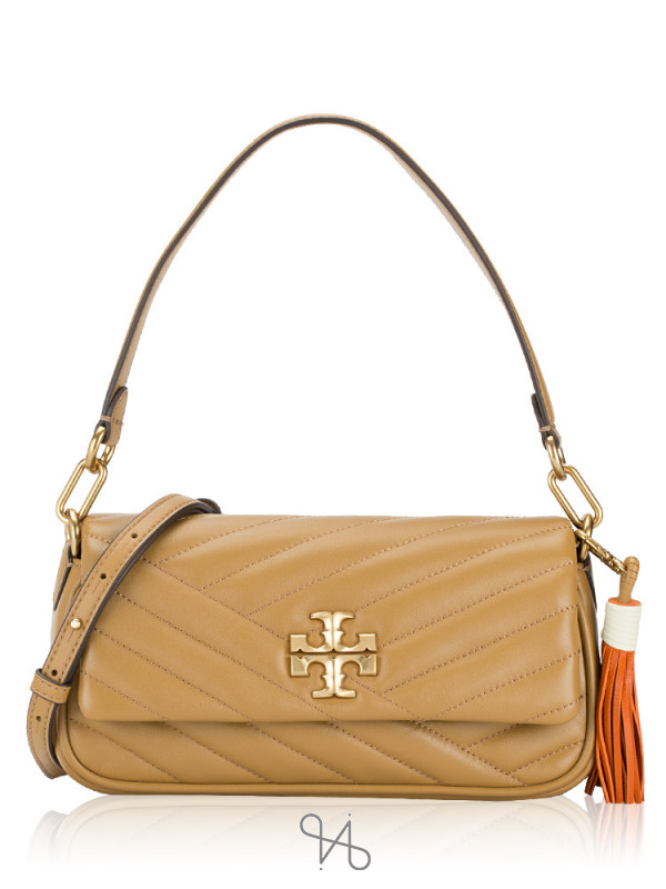 Tory Burch Pine Tree Emerson Zip Patent Leather Shoulder Bag