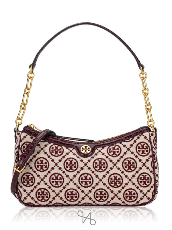 Tory Burch Virginia Red Retro Floral Block Print Nylon Leather Zip Tot –  Design Her Boutique